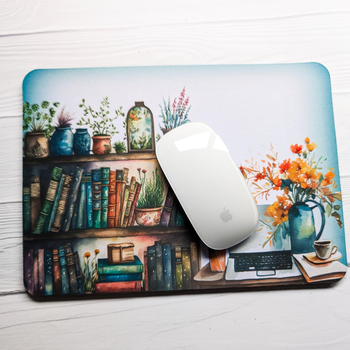 Cosy Book Nook Mousemat, mousepad