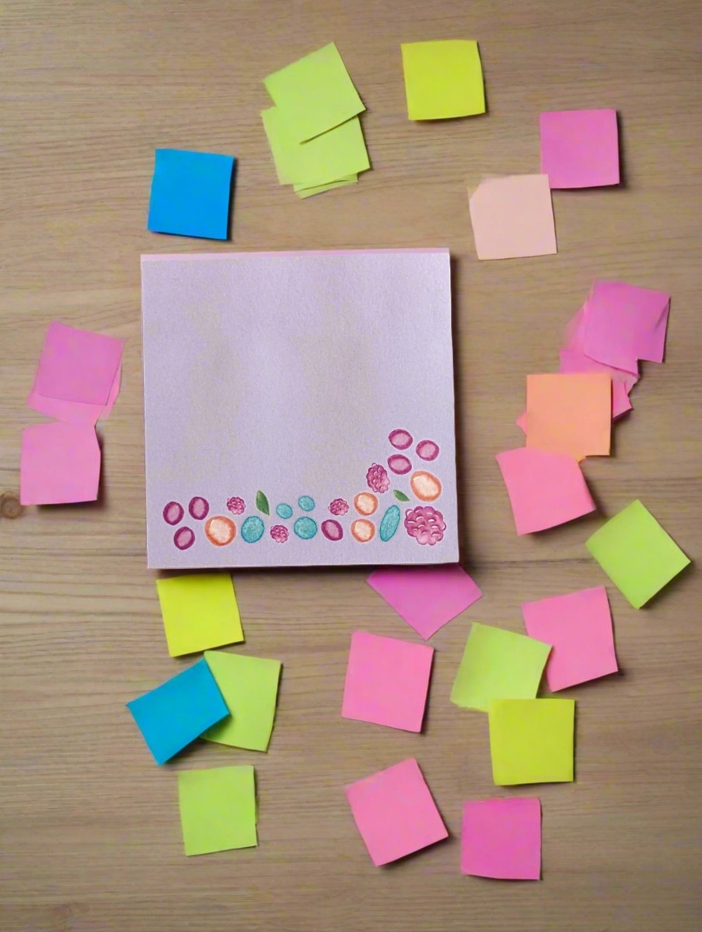 Wild Berry sticky notes pad