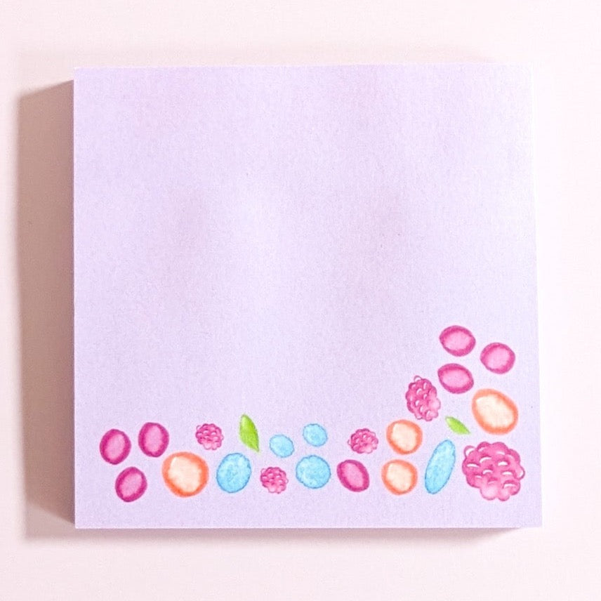 Wild Berry sticky notes pad