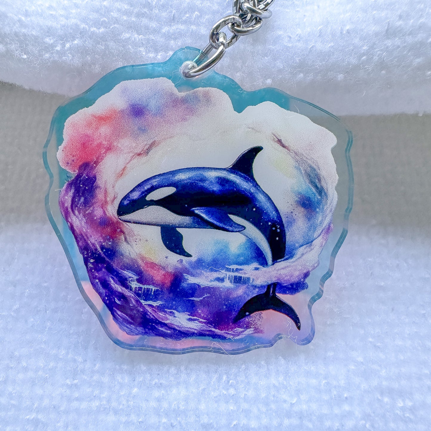 Whale Keychain, Fantasy whale keyring