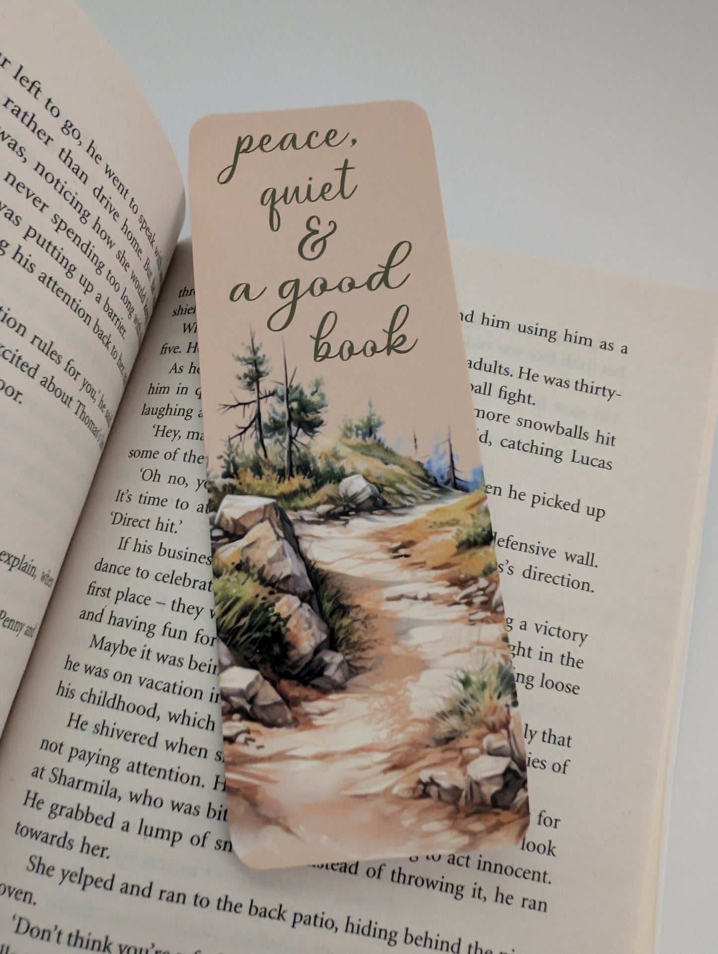 Peace, Quiet & A Good Book Bookmark