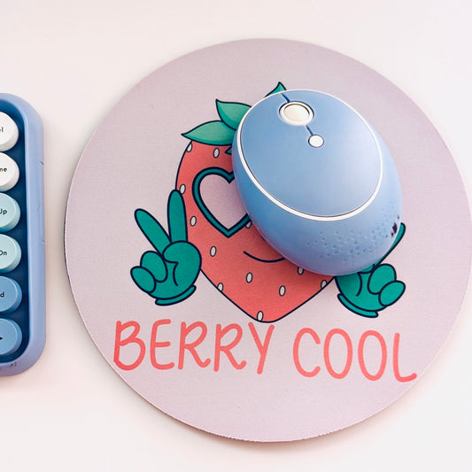 Berry Cool circular mousemat, round mousepad