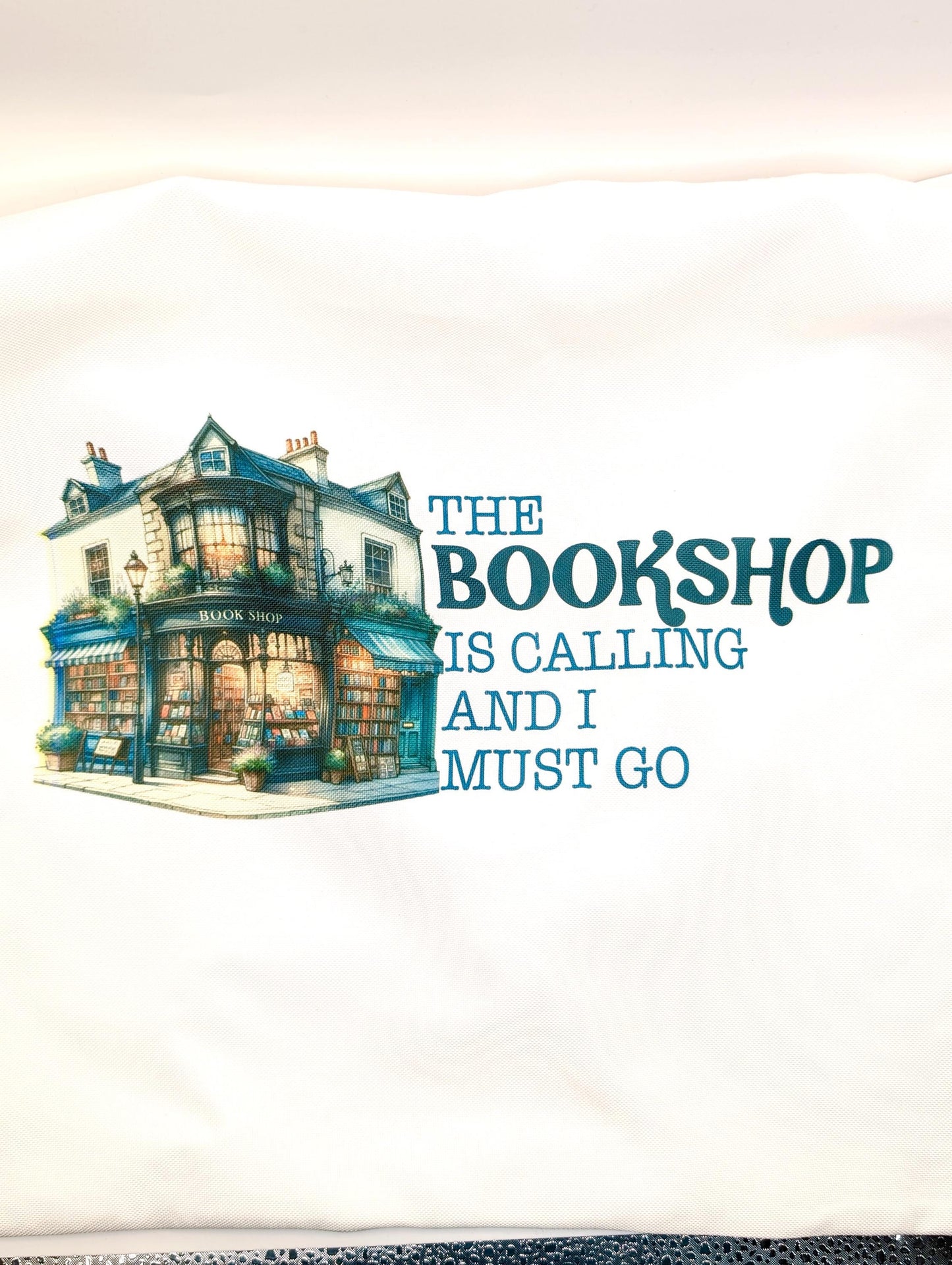 The Bookshop is Calling and I Must Go tote bag, shopping tote